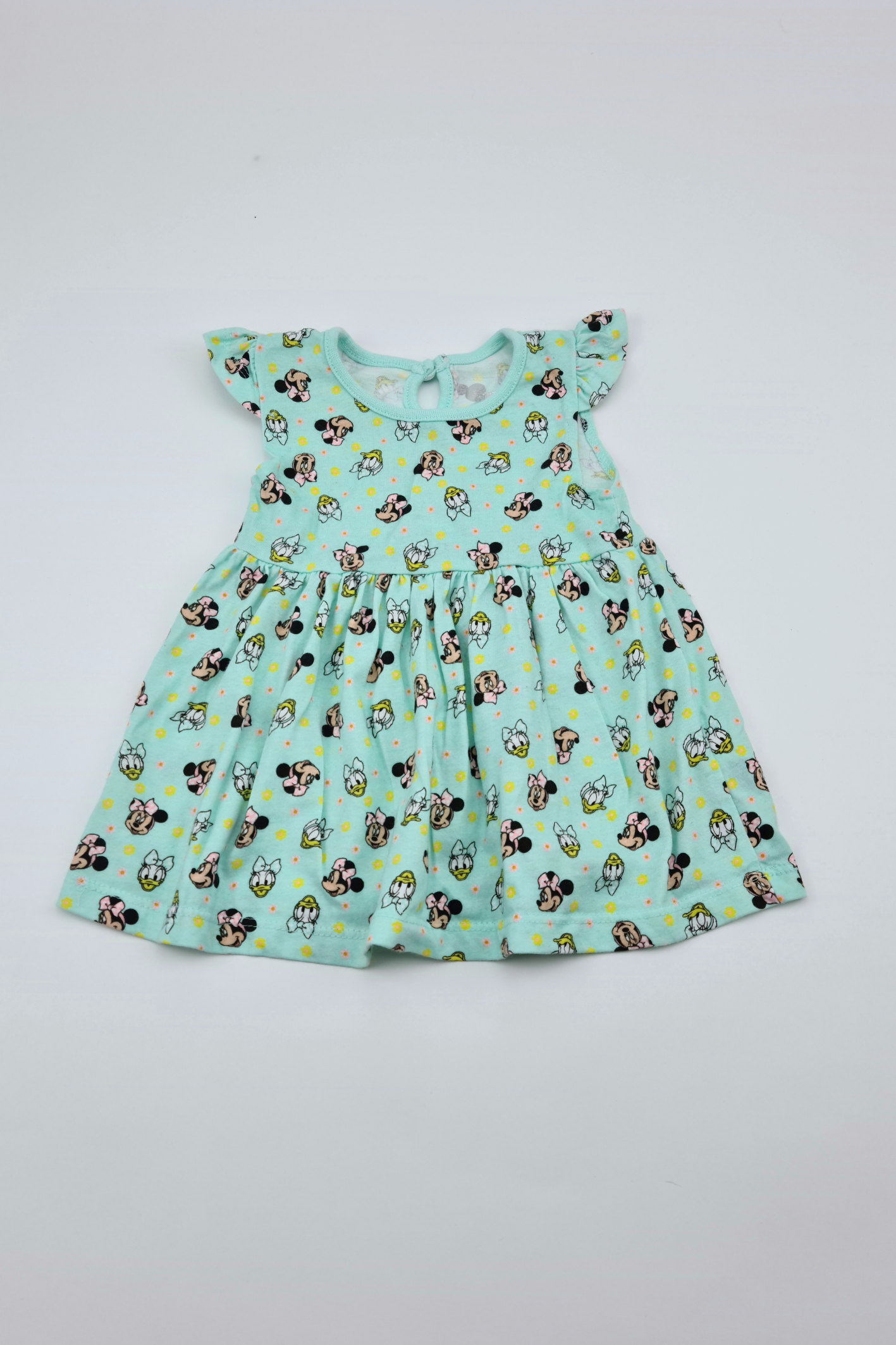 3-6m - Blue Short Sleeve Dress (Disney Baby)