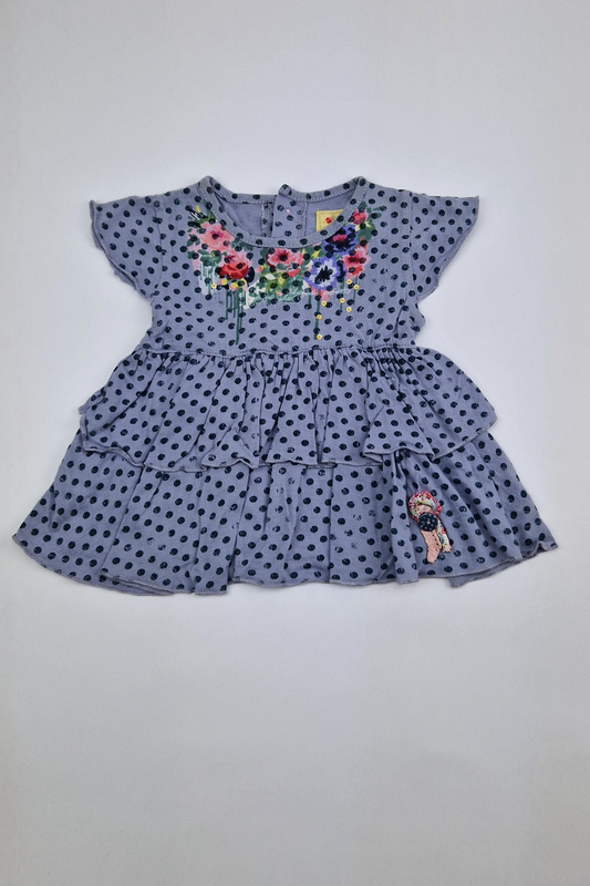 3–6 Monate – A-Linien-Kleid mit Punkten (Mamas &amp; Papas)