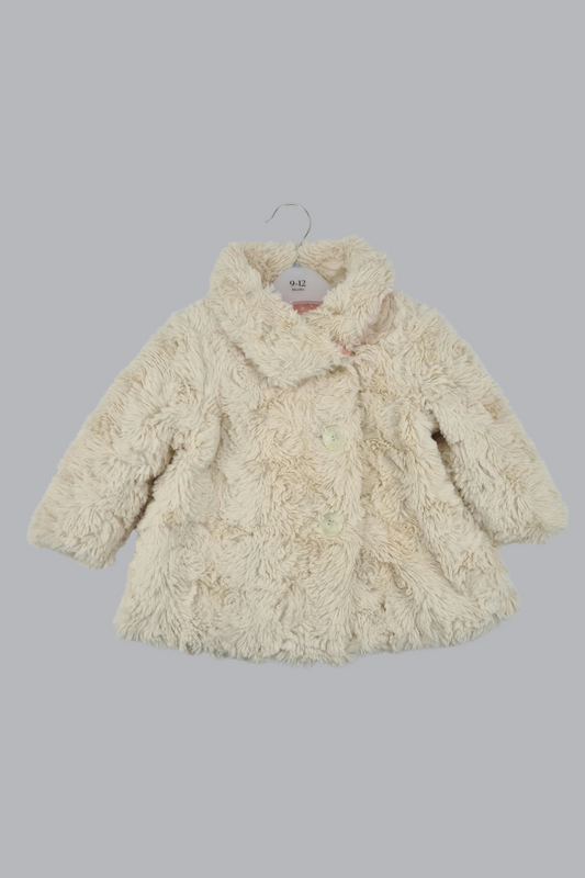 9-12m - Soft Fur Jacket (Nutmeg)