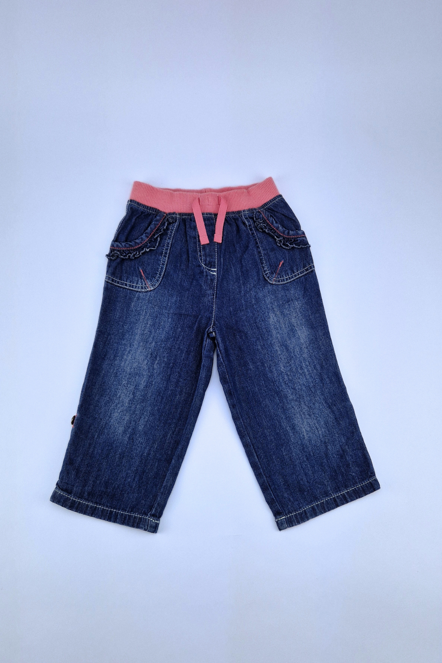 12-18m Next Dark Blue Loose Fit Denim jeans 