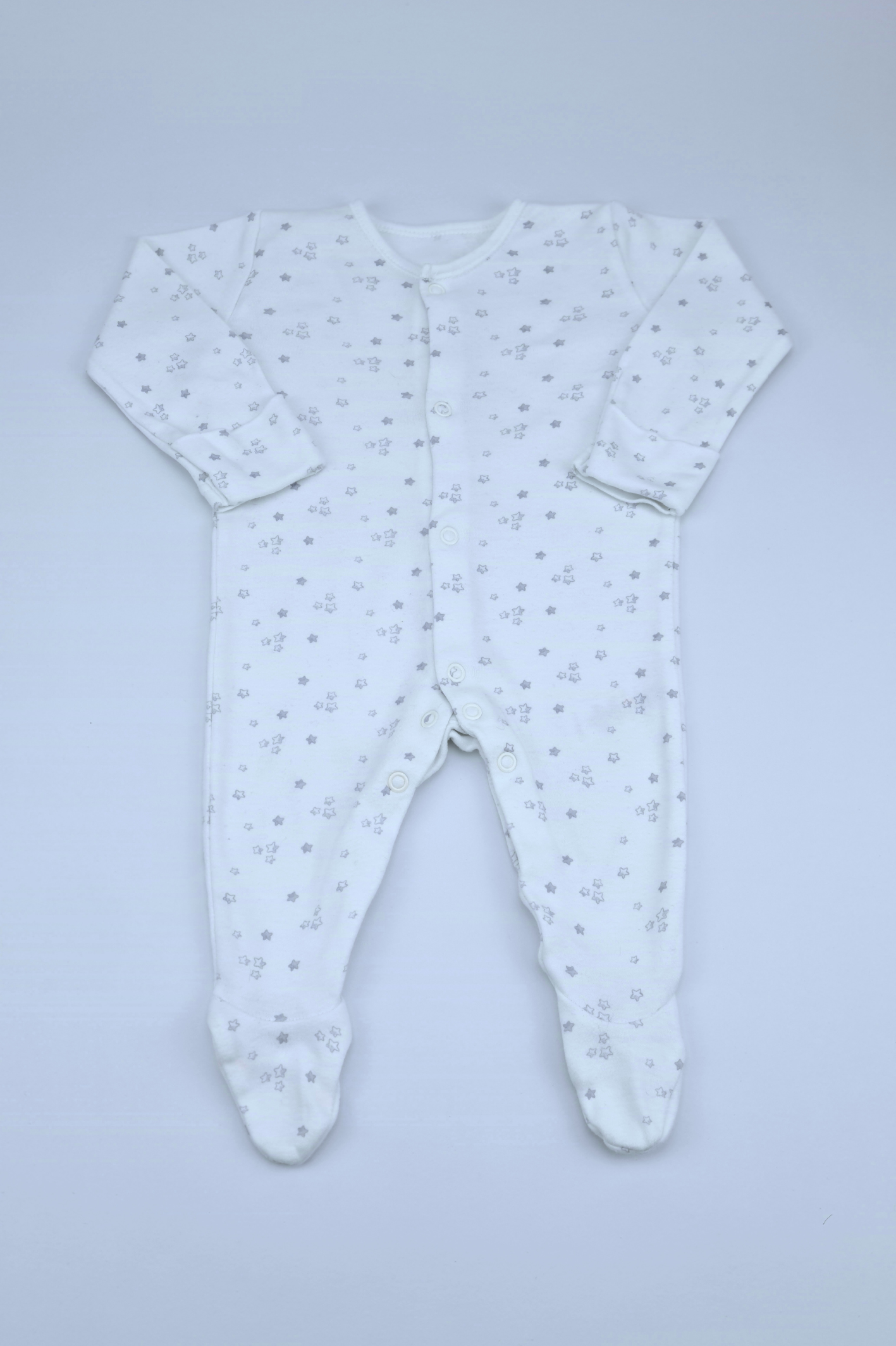 0-3m Star Print Sleepsuit