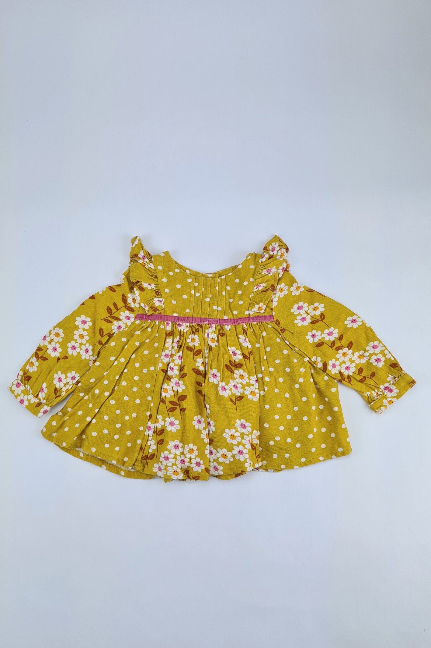 3-6m - Moonsoon Frill Trimmed Floral Dress