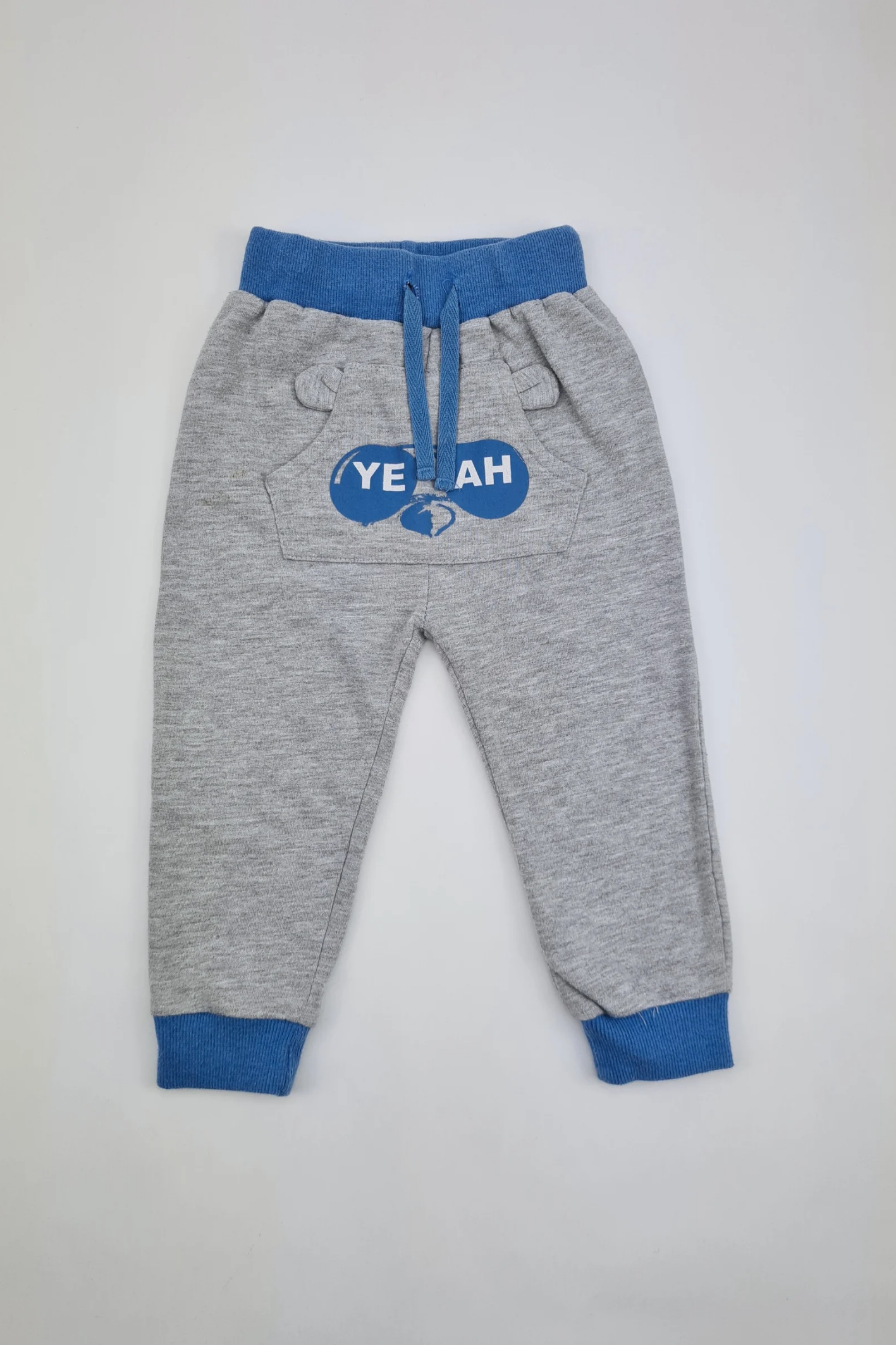 12-18m - Pantalon de jogging léger gris et bleu