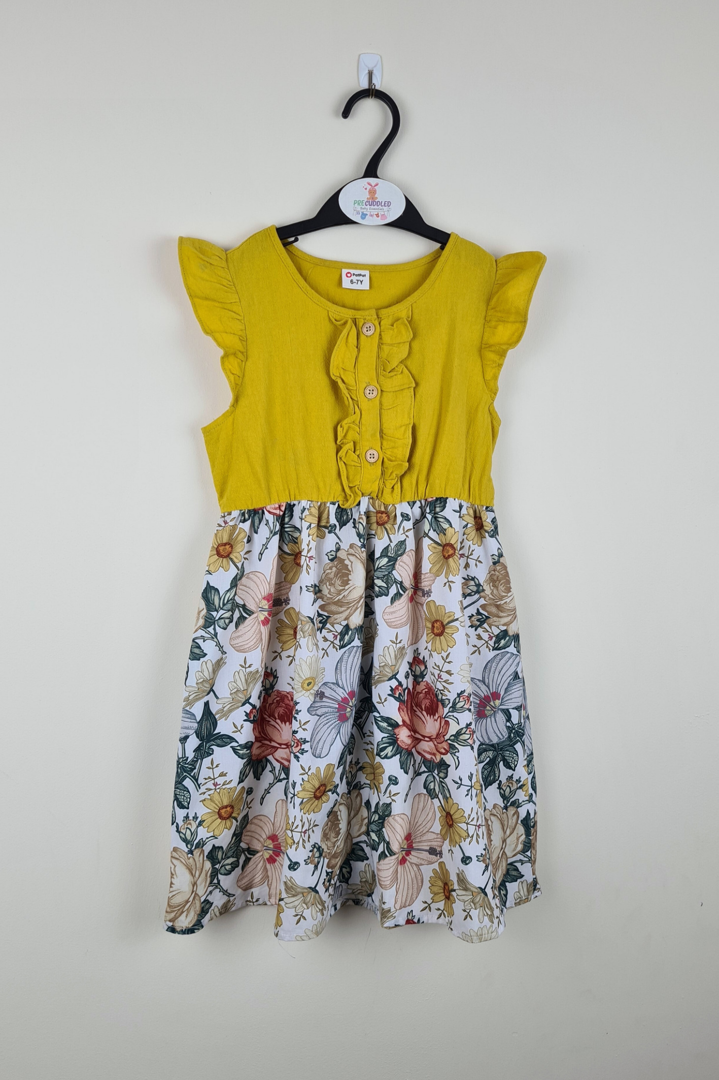 5-6y - Floral Print Dress (PatPat)