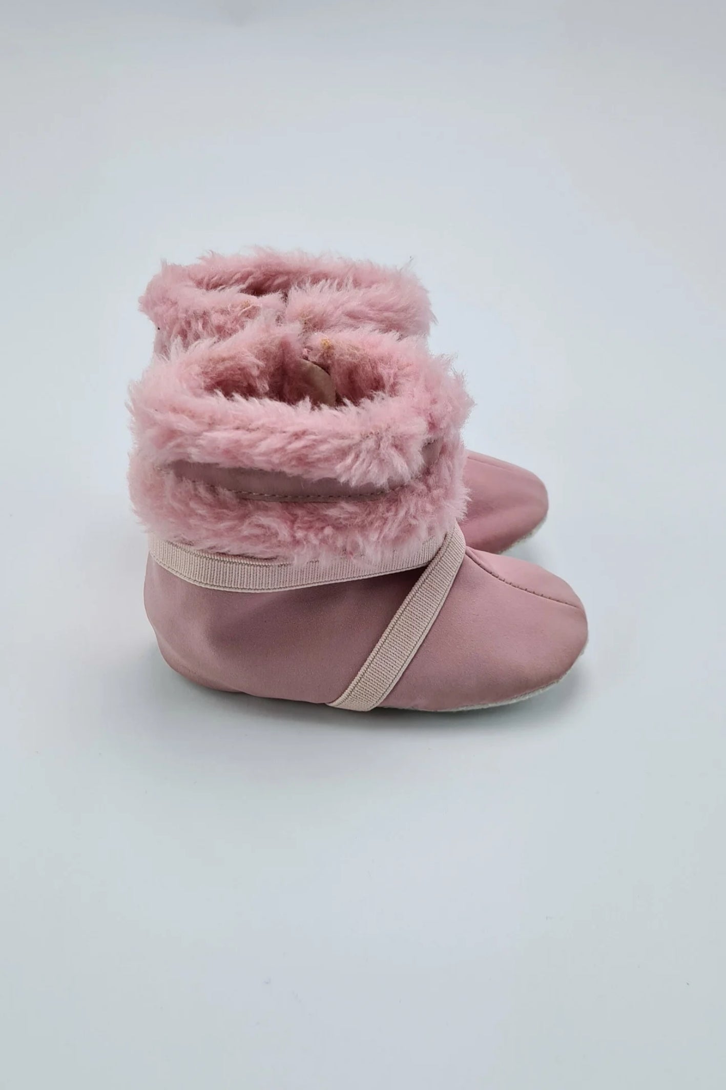 Size 3 - Pink Faux Fur Booties