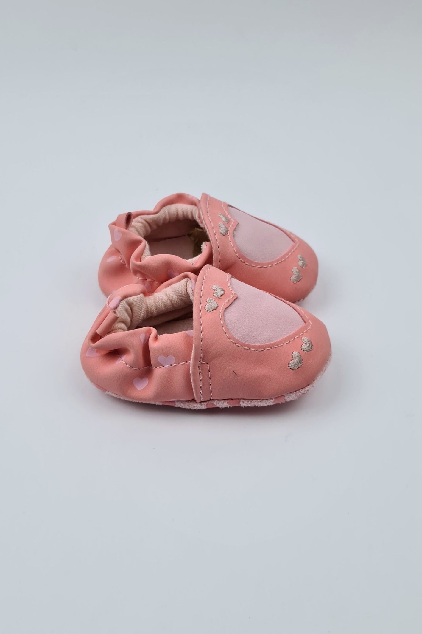 0-3m - Chaussures Coeur Rose (Tu)