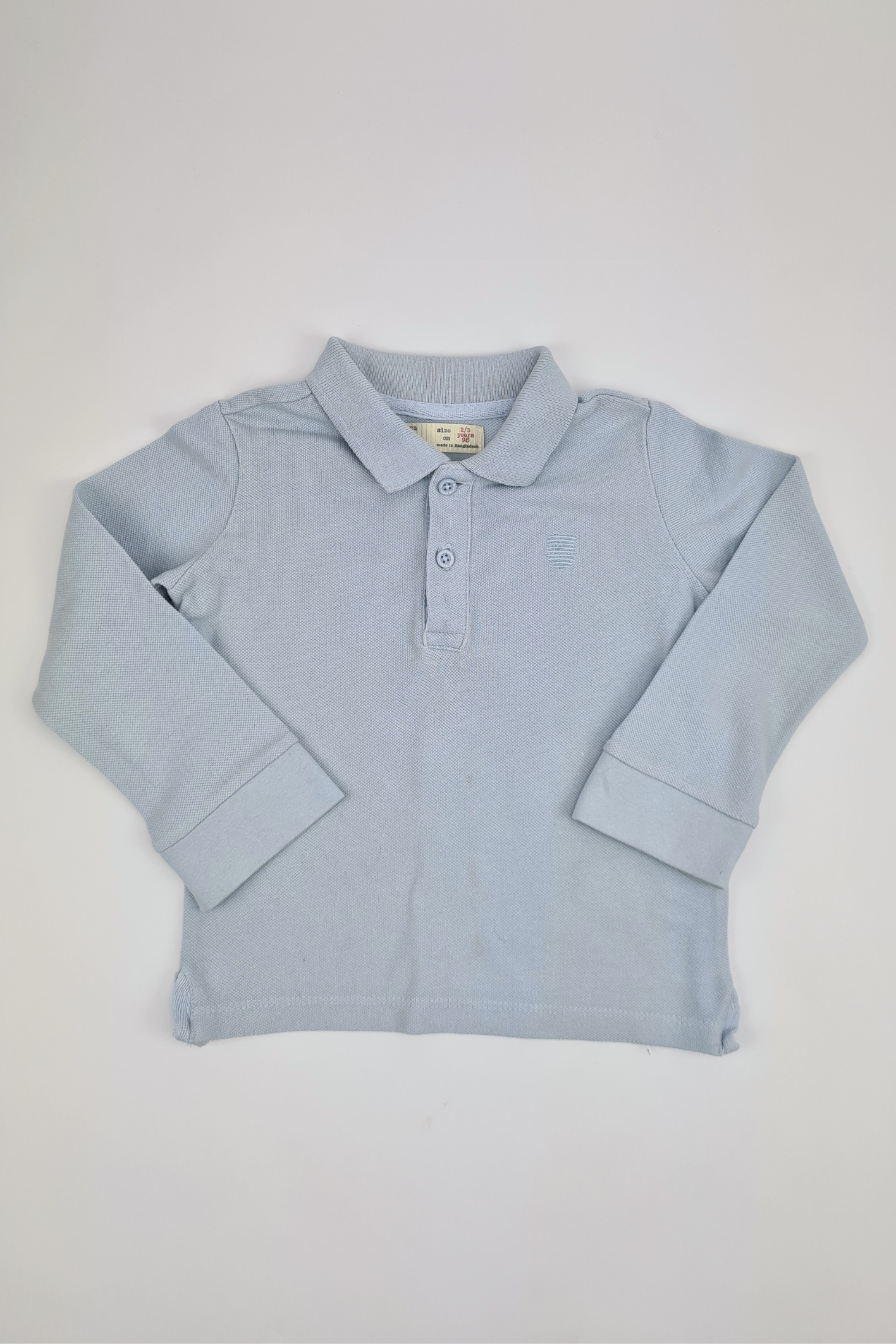 2-3y - Pale Blue Polo Top (Zara) *Messydays*