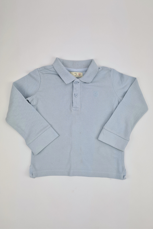 2-3y - Pale Blue Polo Top (Zara) *Messydays*