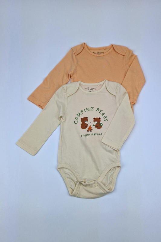 0-3m Camping Bears Bodysuit Set