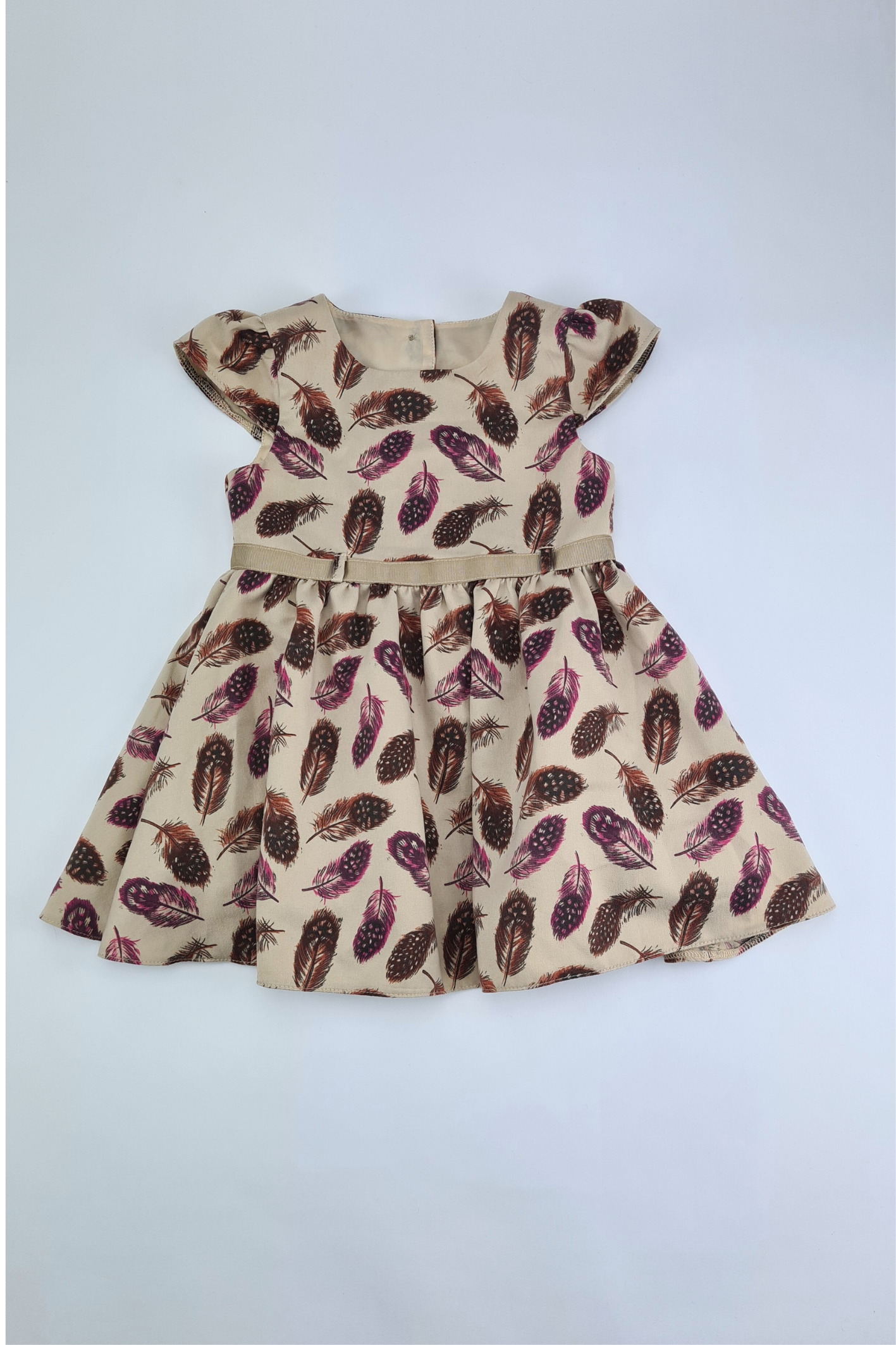12-18m - Leaf Patterned Dress (Baby K)