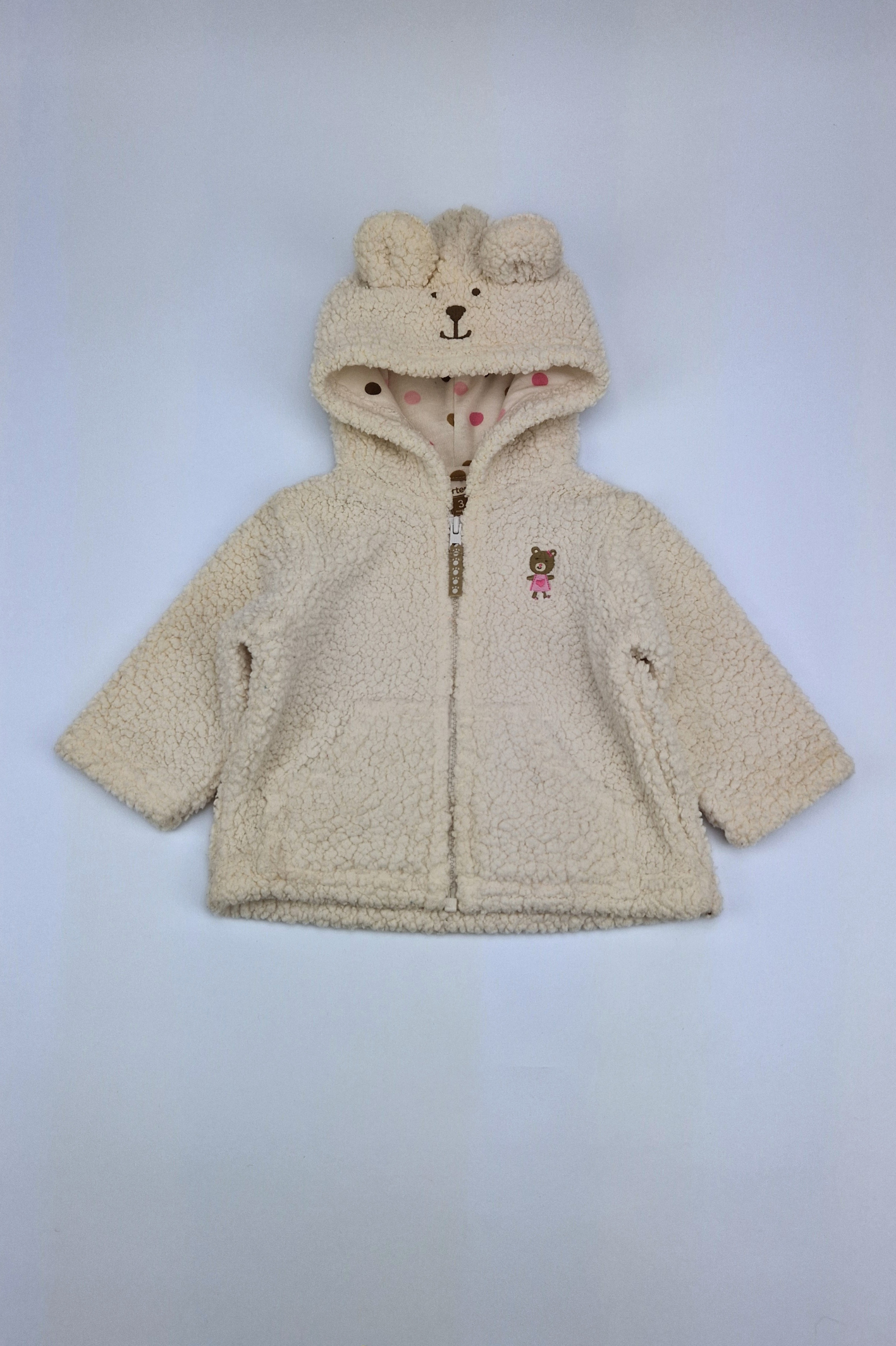 0-3m Sherpa Hooded Jacket