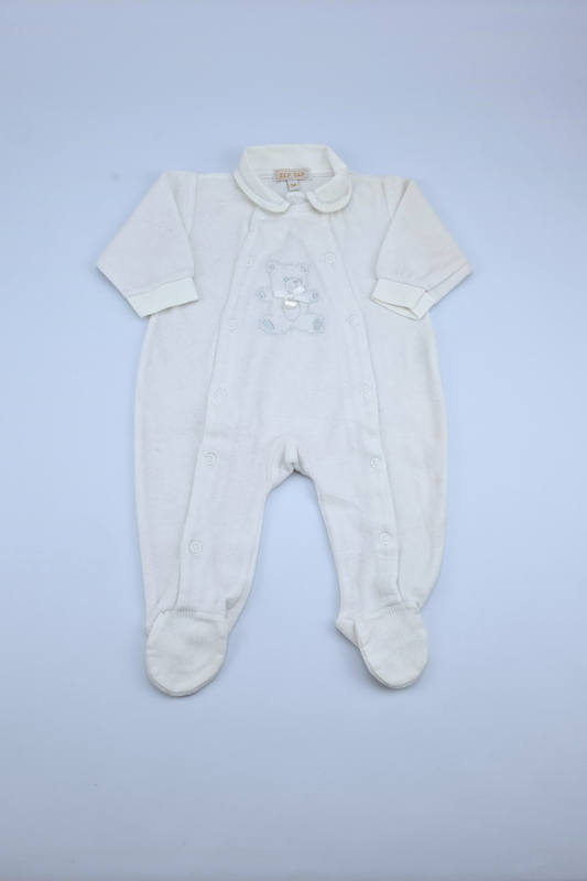 0-3m Party Bear Collared Playsuit