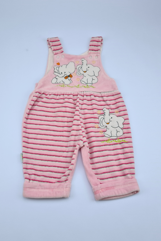 0-3m Pink Dungaree