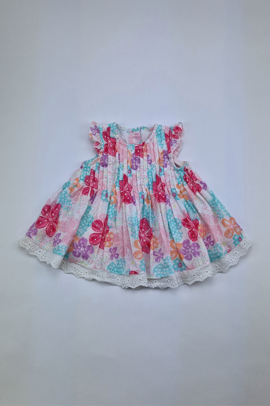 3-6m - Floral Print Summer Dress (George)