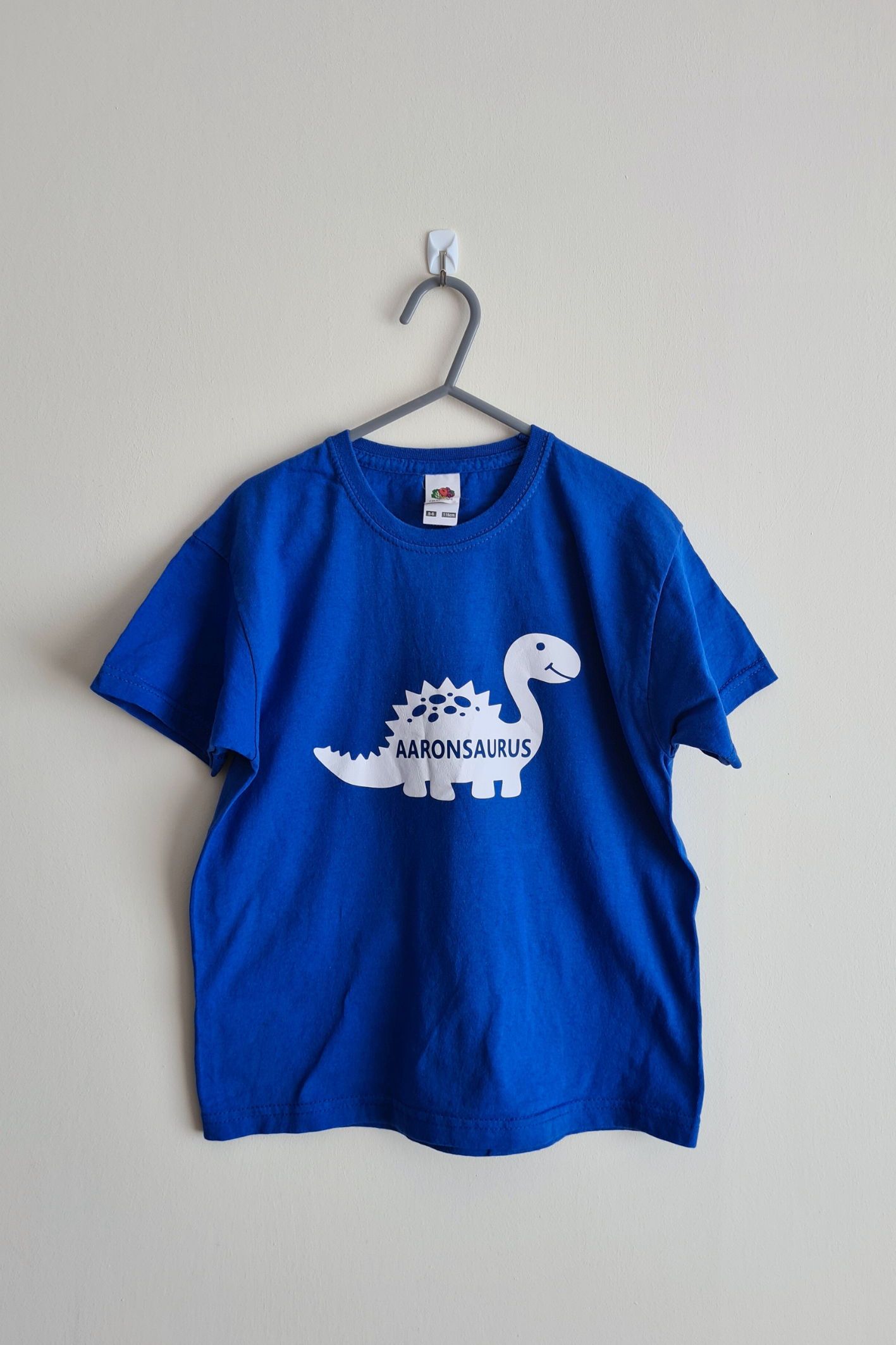 5–6 Jahre – personalisiertes blaues T-Shirt