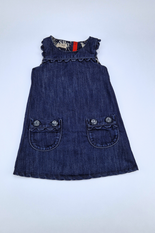 18-24m Next Dark Blue Denim Dress