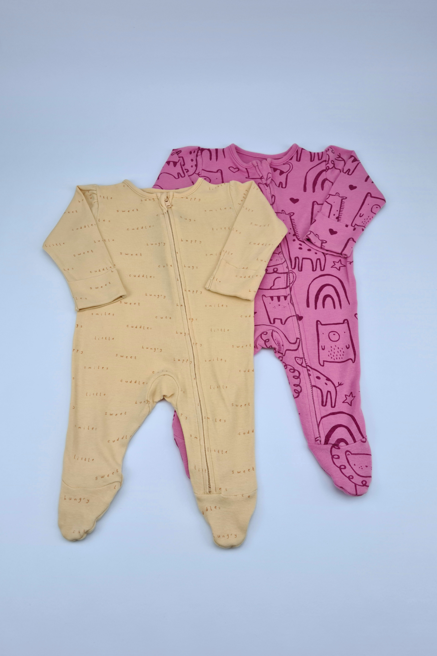 0-3m Happy Days Baby Grow Set