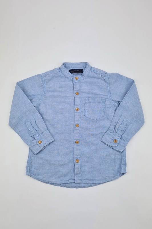 Blue Longsleeve Button Up Shirt (Next)