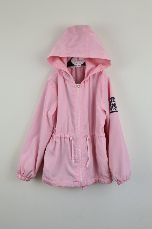 7-8y - Pink Hooded Rain Coat