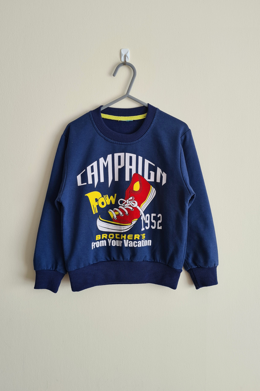 5–6 Jahre – Vintage-Sweatshirt in Marineblau