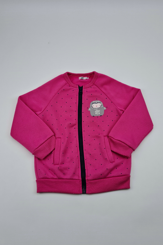 2-3y - Pink Zip Up Jacket