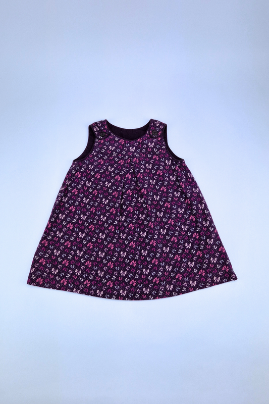 12-18m H&M Floral Design Pinafore Dress 