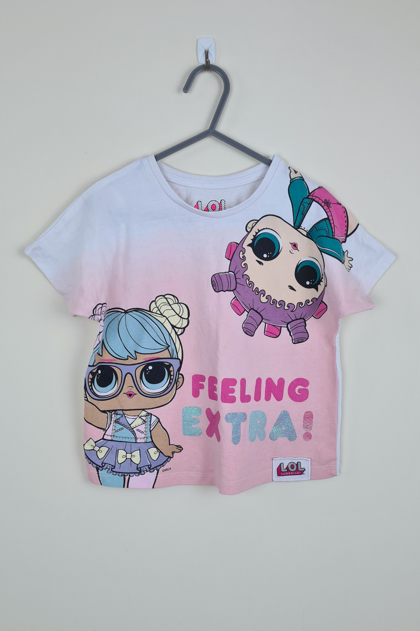 5–6 Jahre – „Feeling Extra“-Cartoon-Charakter-T-Shirt