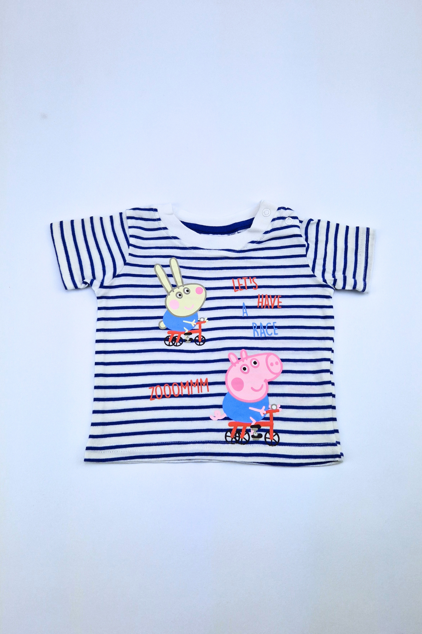 0-3m Striped Cotton T-shirt