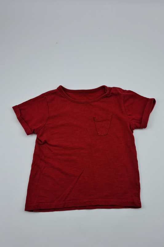 18–24 Monate – Rotes T-Shirt