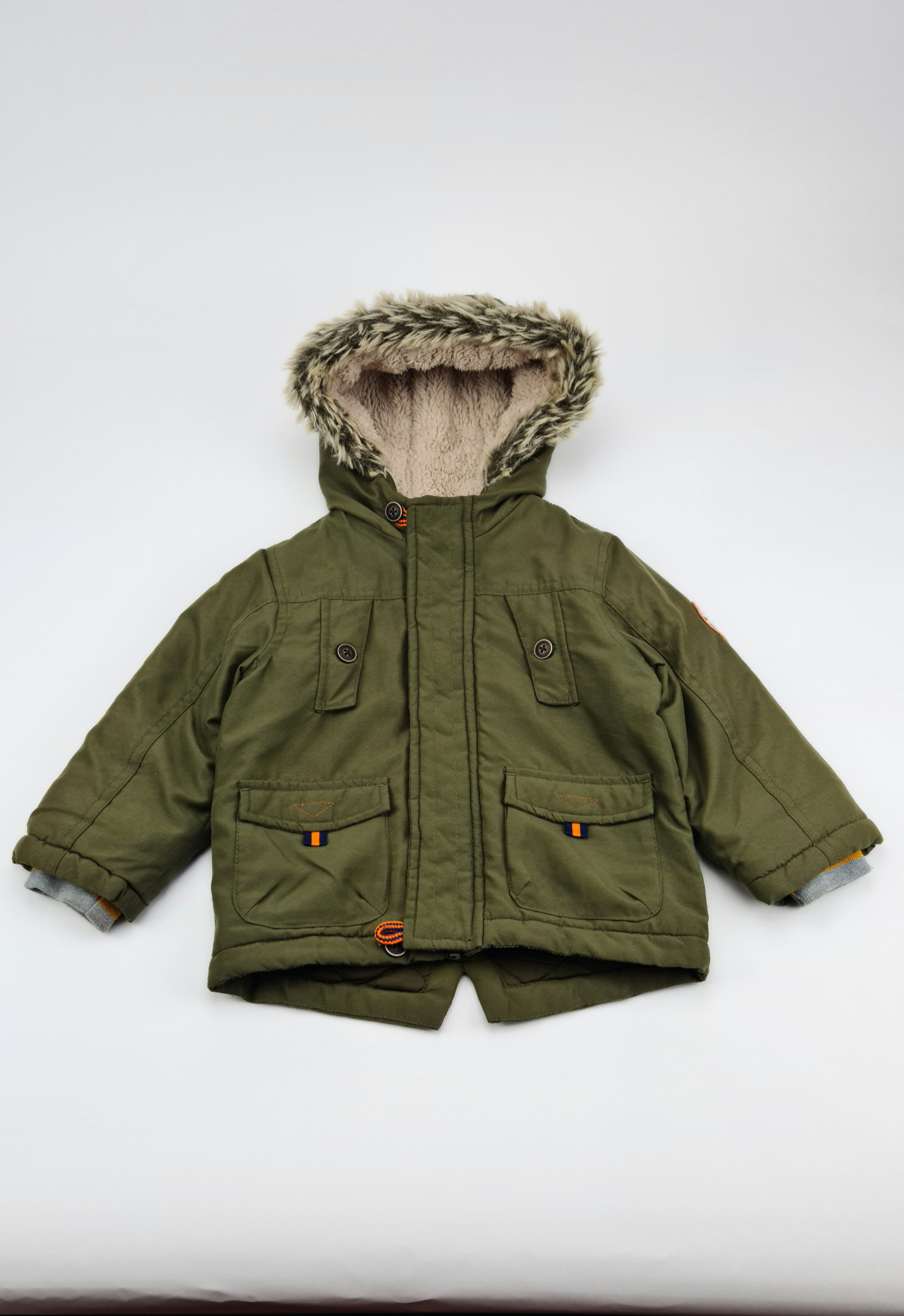 12-18 Months Green Parka Winter Jacket