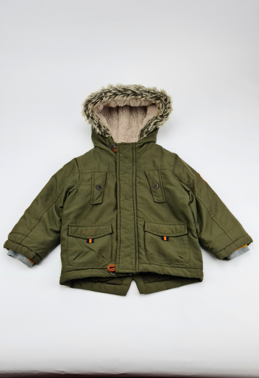 12-18 Months Green Parka Winter Jacket
