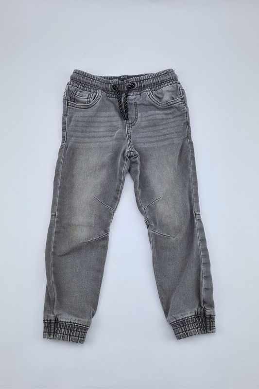 3–4 Jahre – graue Jeans-Jogginghose