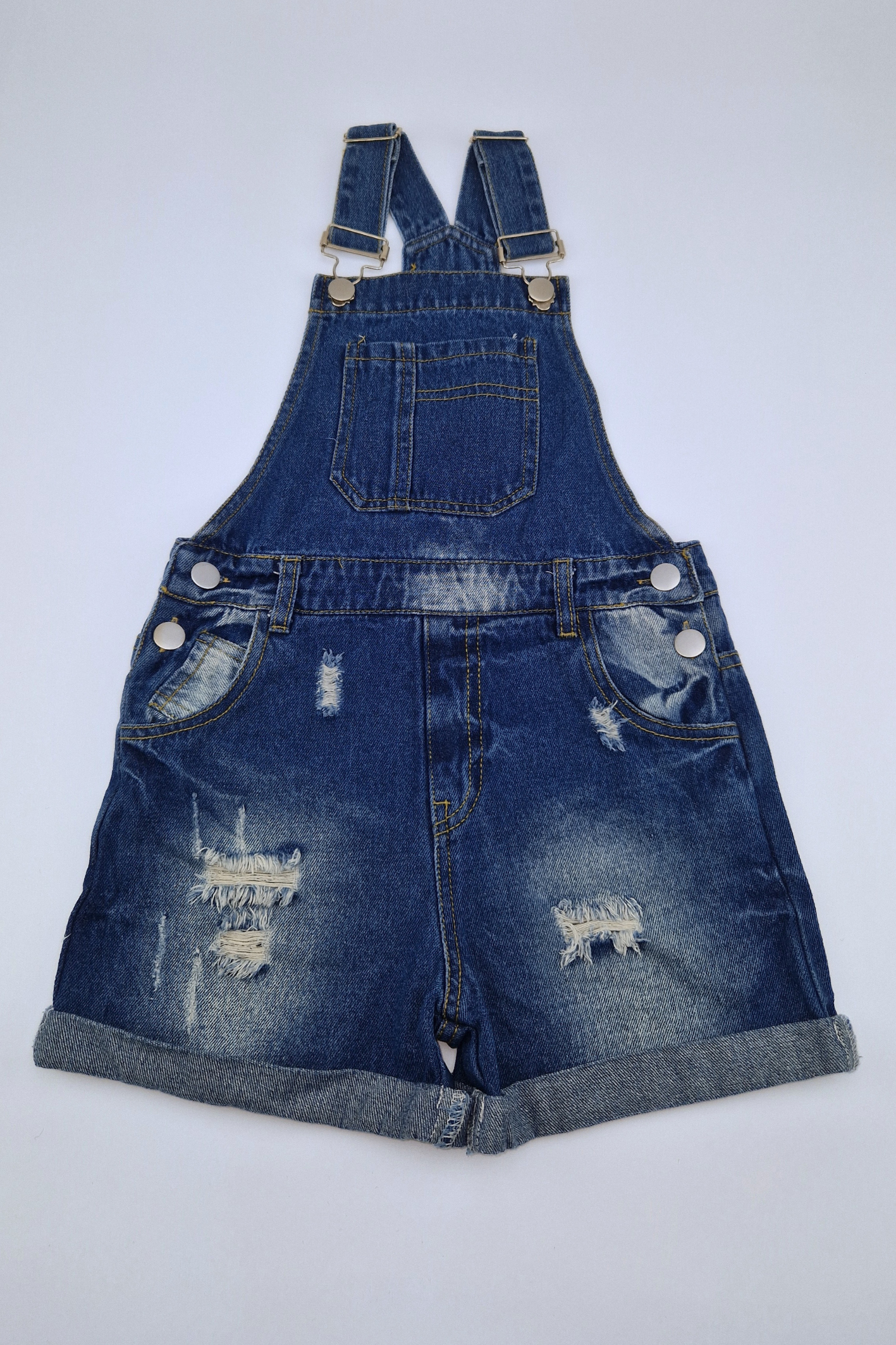 7 Years Blue Denim Short Dungaree