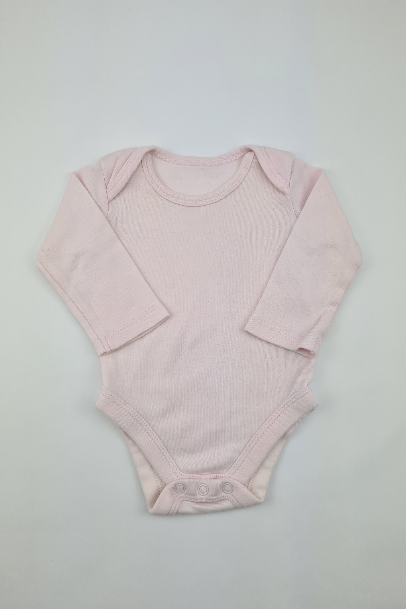 0-3m - Long Sleeve Pink Bodysuit