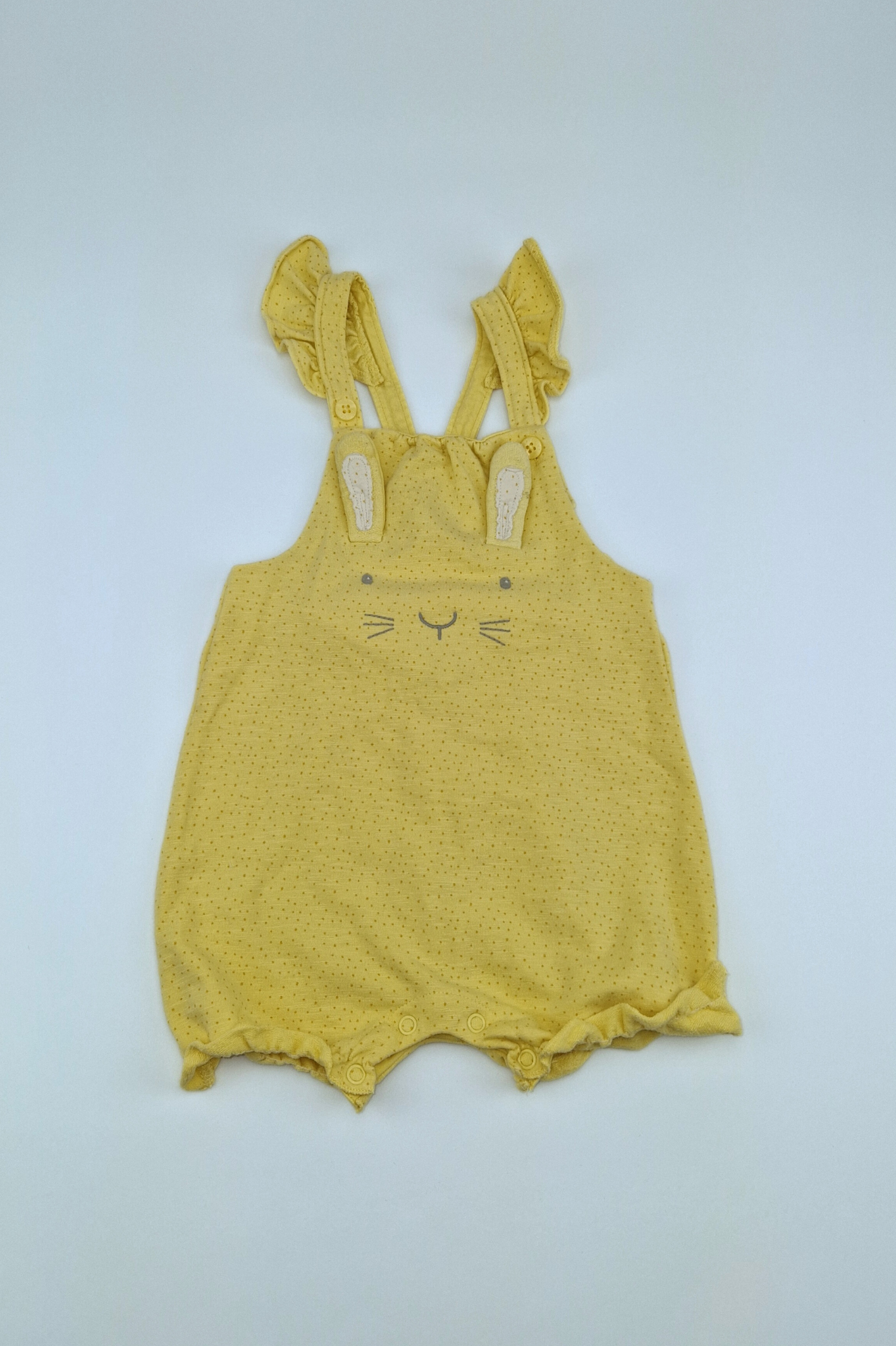 9-12 Months Yellow Bunny Next Romper