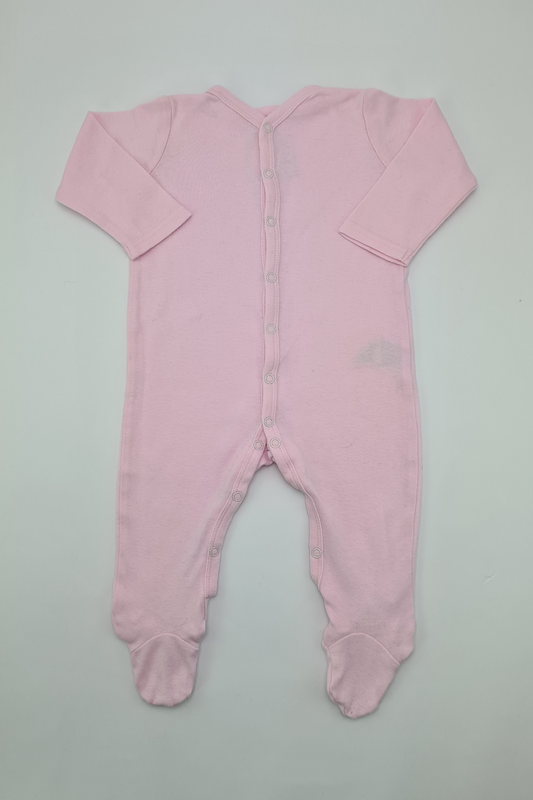 3-6m - Pink Sleepsuit