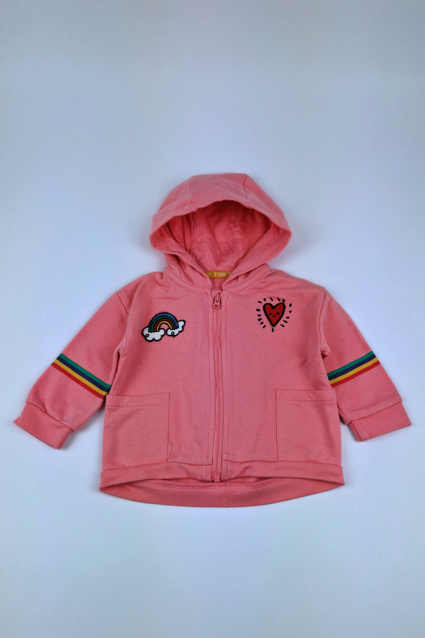 3-6m Mini Club Pink Hoodie