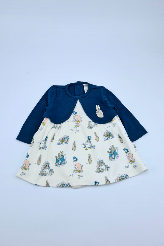 0-3m Peter Rabbit 2-In-One Dress