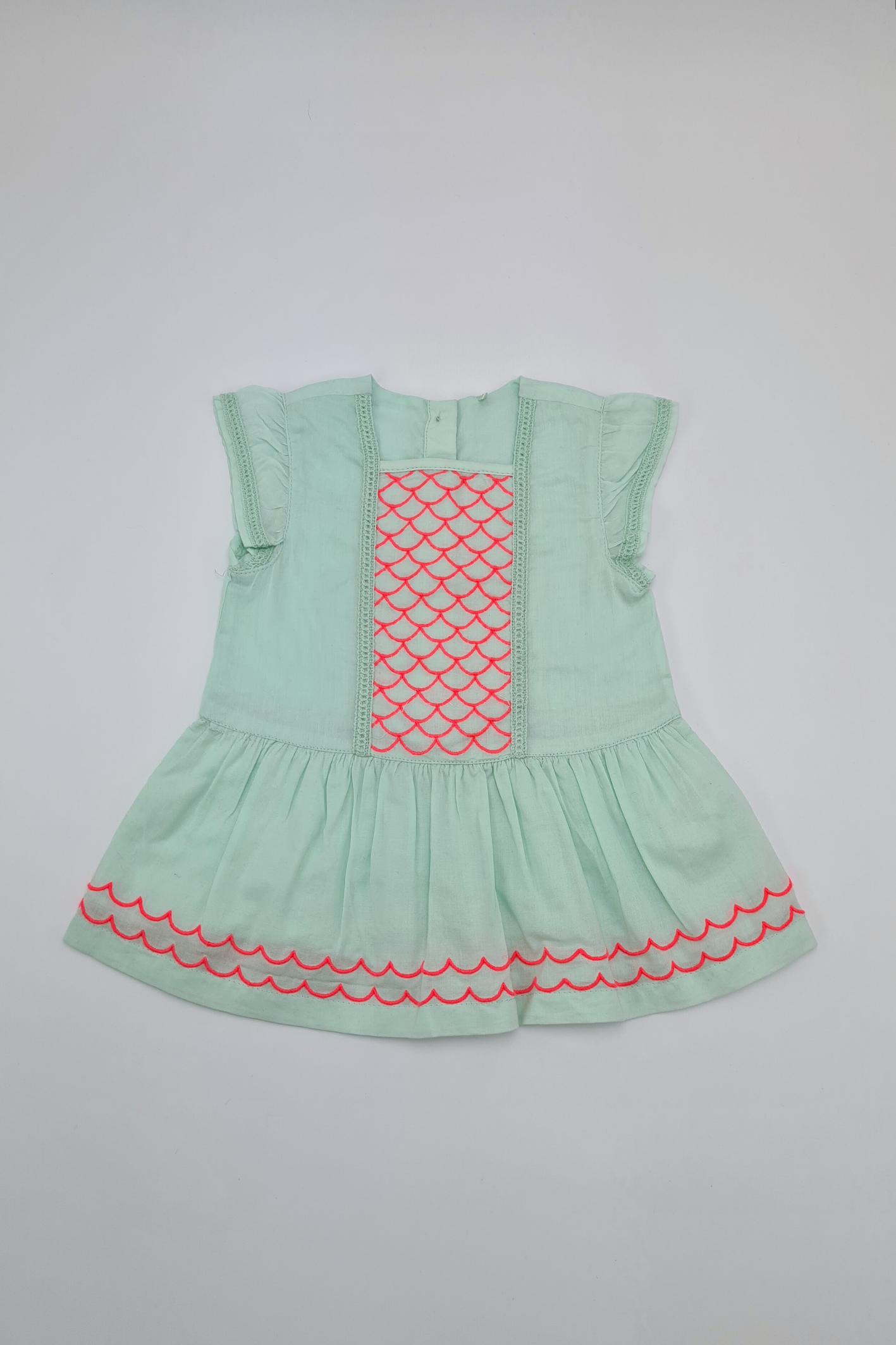 3-6m - Mint Green Dress (Tu)