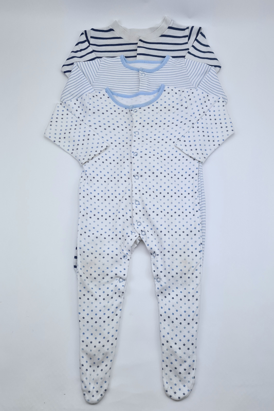 9-12m - 3 Pack Babygrows