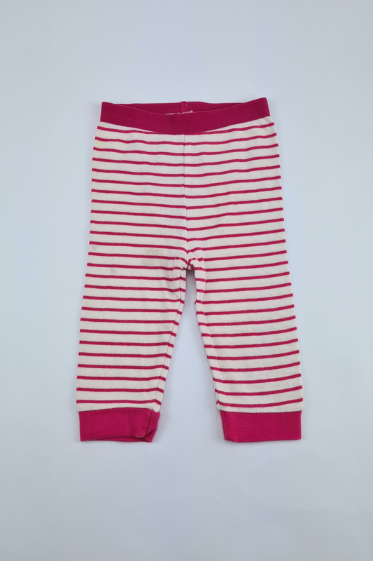 3-6m - Pink & White Pyjama Bottoms (Mothercare)