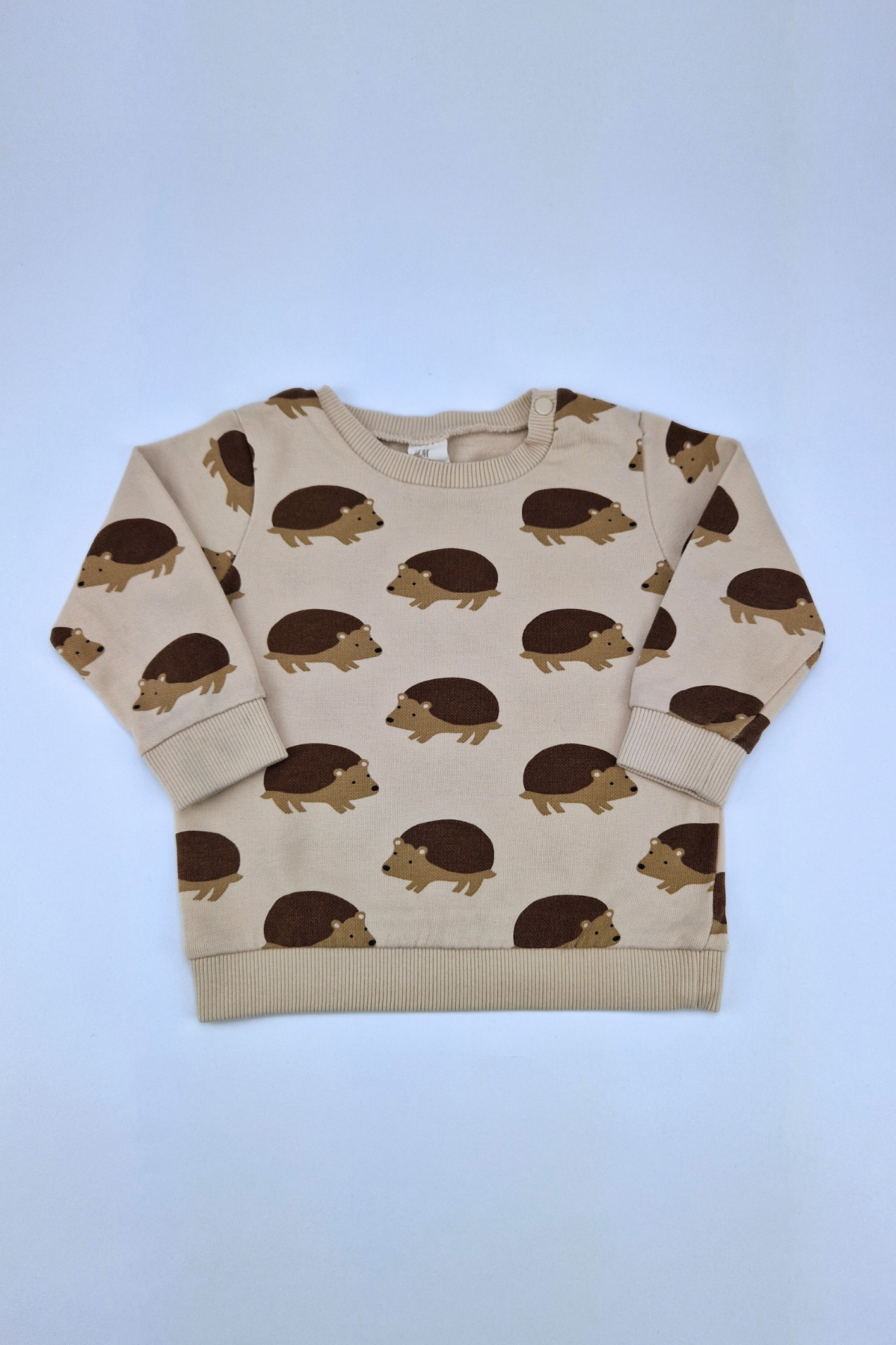 9-12m Printed Beige Sweatshirt 