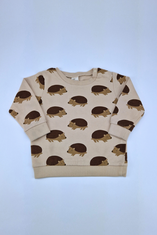 9-12m Printed Beige Sweatshirt 