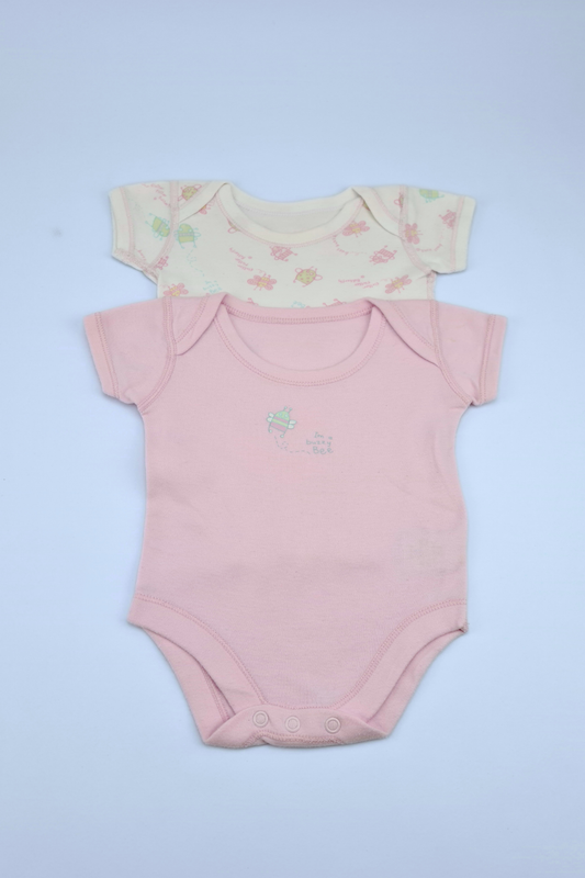 0-3m Buzzy Bee Bodysuit Pack