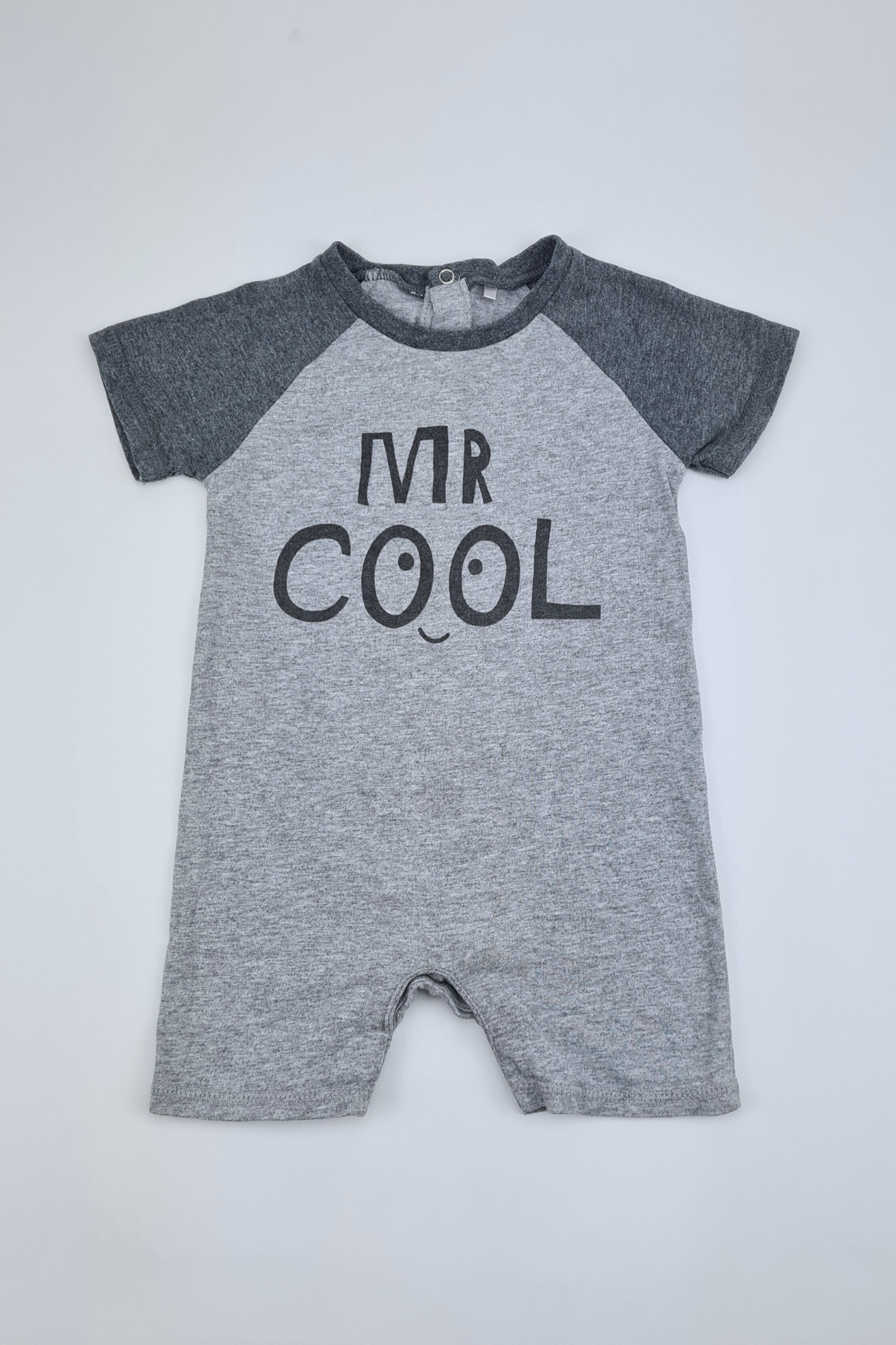 9-12m - 'Mr Cool Grey' Romper (Tu)