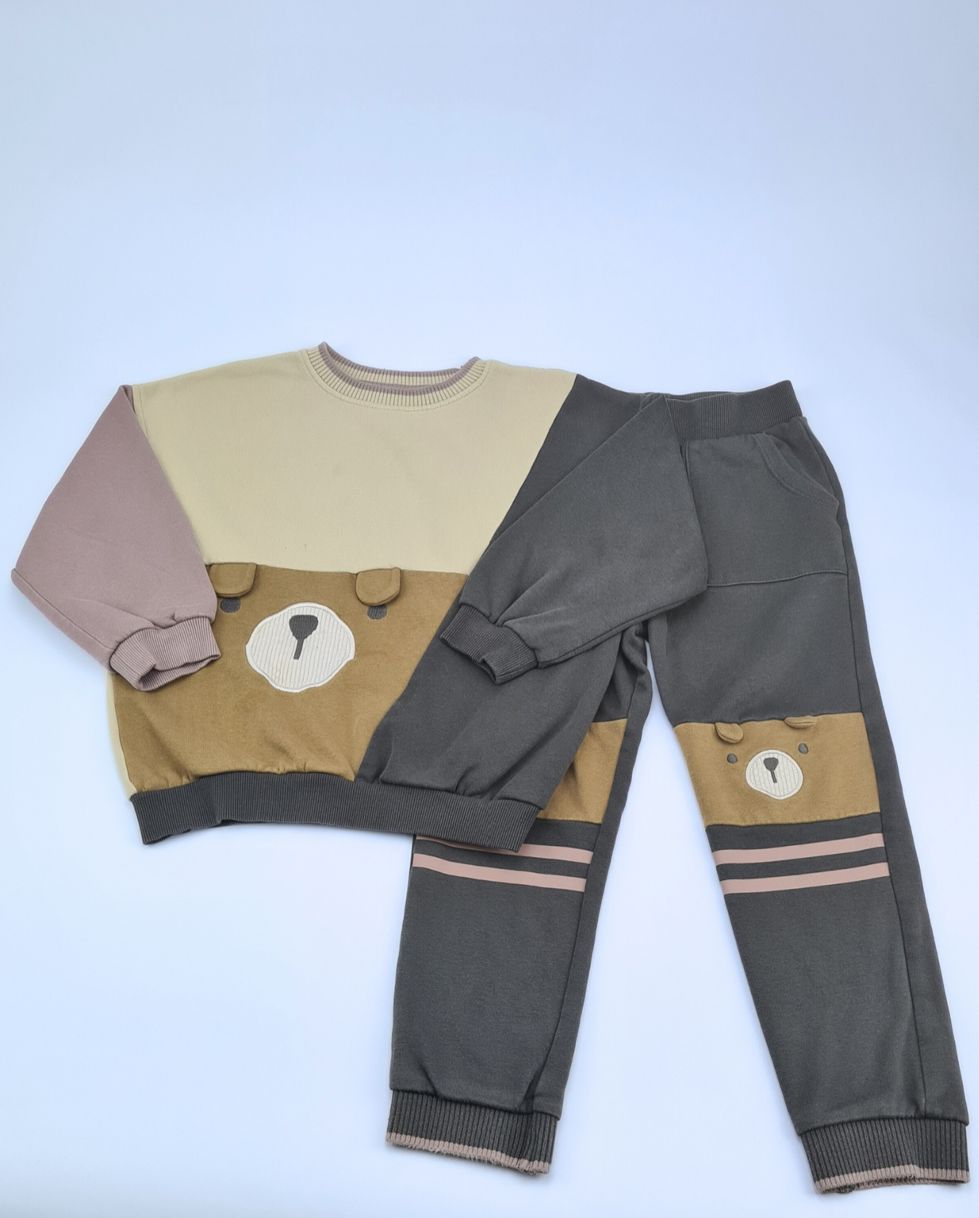 5-6 Years Colour Block Sweatshirt & Jogger Outift