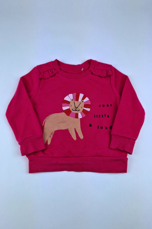 12-18m 'Roar Little & Loud' Sweatshirt 