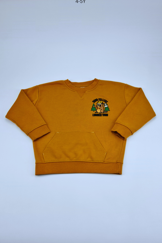 4-5 Years "Good Fellas" Mustard Sweatshirt 