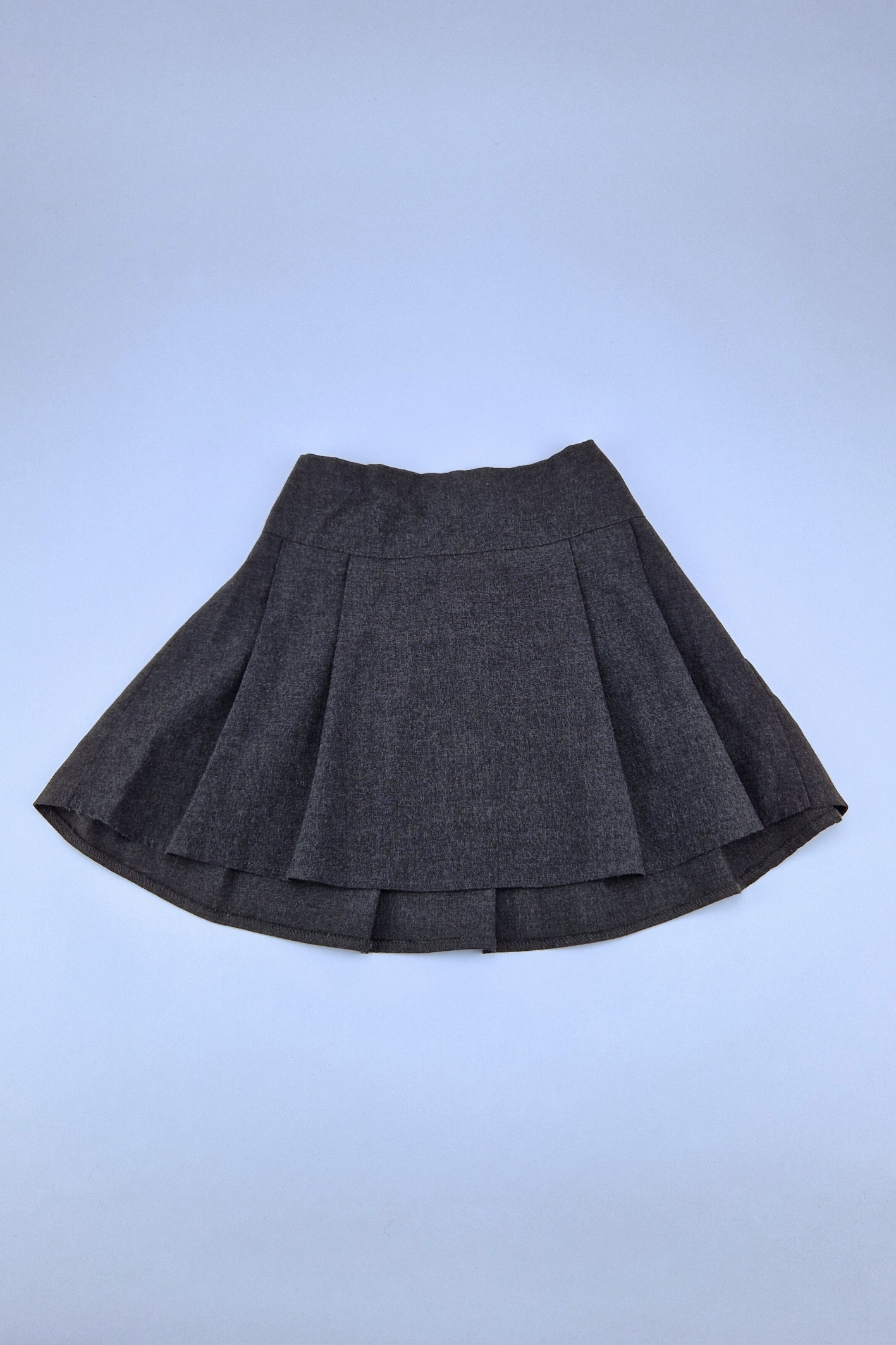 4-5y Charcoal Grey Pleated School Skirt