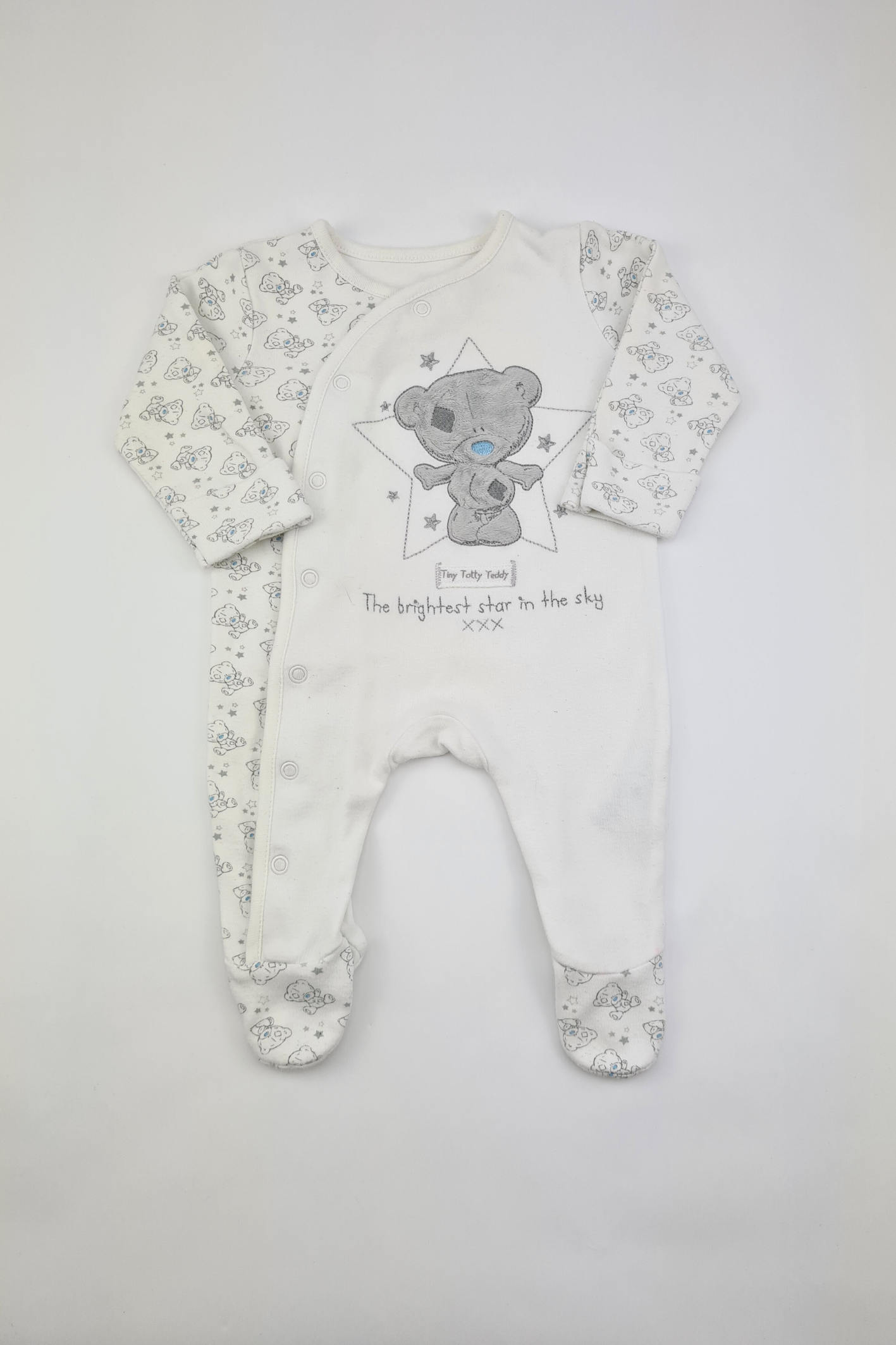 0-3m - Tiny Tatty Teddy Babygrow